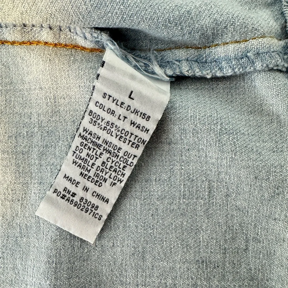 Ci Sono Denim Collection Jean Jacket Light Blue - Stretch Large‎